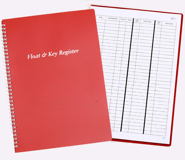 Float & Key Register Book – Charisma Pads