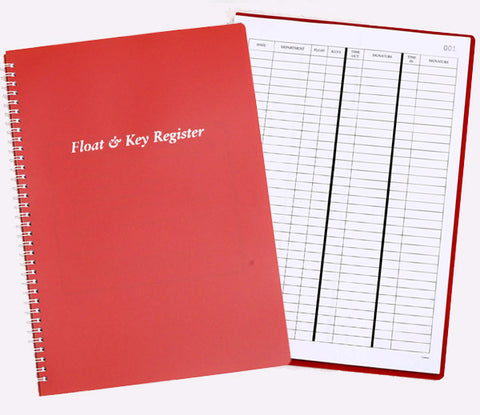 Float & Key Register Book