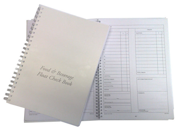 Food & Beverage Float Check Book – Charisma Pads
