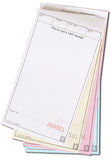4 Part Carbonless Waiters Pads